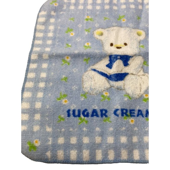 Cute Blue Baby " Sugar Creampuff" Teddy Bear and Small Duck Face Cloth Rag New - Picture 7 of 7